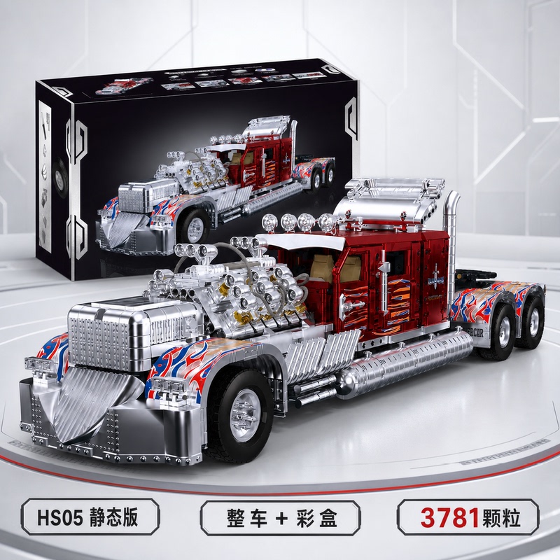 American-Style Thor Large Truck Remote Control Semi-Trailer Heavy-Duty Truck Building Block Assembly Mechanical Set Model Toy Boy Gift American-Style Thor Large Truck Remote Control Semi-Trailer Heavy-Duty Truck Building Block Assembly Mechanical Set Model Toy Boy Gift