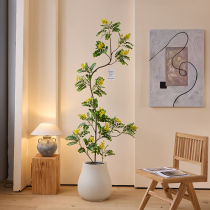 Simulated green plants gold trees bionic plants indoor living room fake trees floor-standing large potted plants high-end soft furnishings
