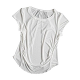 Спортивная летняя тонкая быстросохнущая футболка для йоги для спортзала, короткий рукав, оверсайз, для бега