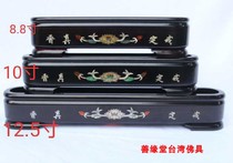 Croom line incense burner incense burner incense path 10 inch Taiwan handmade Lotus Ebony Ebony crouching Buddhist supplies
