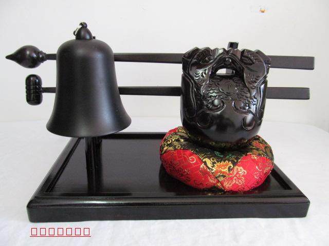 Tianzhen Bell Shelf Wooden Frame Merge Taiwan Black Horn Emperor Bell Shelf Wooden Disk Taiwan Musical Instrument