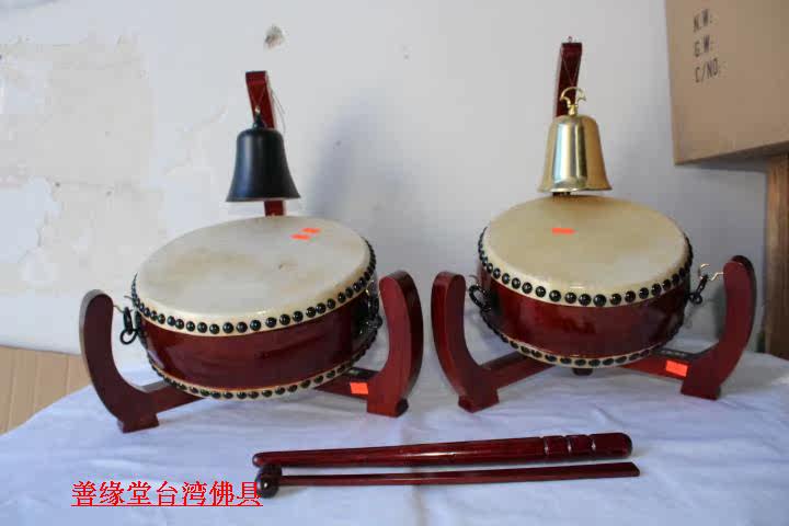 Desktop Drum Bell Drum 10 Inch Triangular Drum Rack Solid Wood Drum Rack Taiwan Portable folding drum Shelf Imperial Clock Shelf