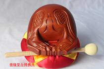 Wooden fish made in Taiwan 7-inch Gui Nanmu wooden fish copper chime Dang Zi Daqing Buddhism supplies Temple