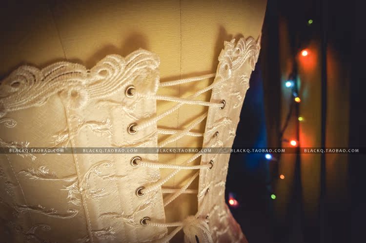 BLACK Q cao cấp dây đeo cổ điển corset thép corset cơ thể mặc một corset eo định hình eo eo định hình ao lot