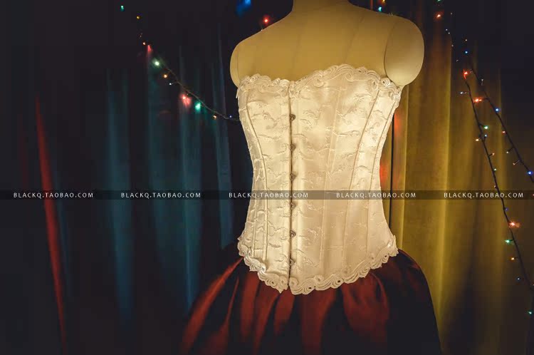 BLACK Q cao cấp dây đeo cổ điển corset thép corset cơ thể mặc một corset eo định hình eo eo định hình ao lot