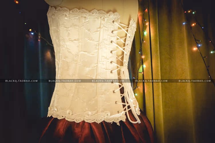 BLACK Q cao cấp dây đeo cổ điển corset thép corset cơ thể mặc một corset eo định hình eo eo định hình ao lot