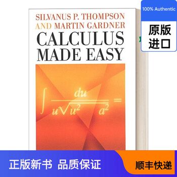 [Imported Original New Book] English Original Edition Calculus Made Easy: Learn Calculus Easily, Hardcover, English Version, Imported English Original Book Thompson, Silvanus P. Publisher 97803121
