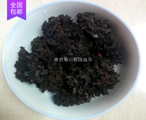 ShennongShelf wild blood ear deep mountain extraction rare wild bacteria can be matched with silver ear white fungus 100g