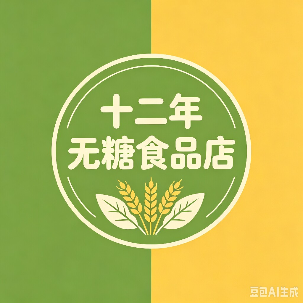 十二年无糖食品店的LOGO