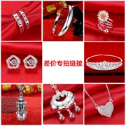 Bai Chi sterling bạc sống độc quyền liên kết bạc trang sức chân bạc vòng đeo tay vòng cổ bưu chính liên kết bổ sung - Vòng đeo tay Cuff