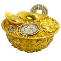 Pure copper cornucopia ornaments solid copper basin home store decoration crafts opening gifts Zhaocai Jin Bao