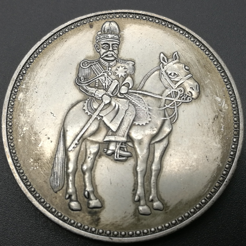 Big Head Shikai Year of the Rooster Memorial Collection on horseback riding Hongxian era silver Yuanyuan ancient numismatic real products