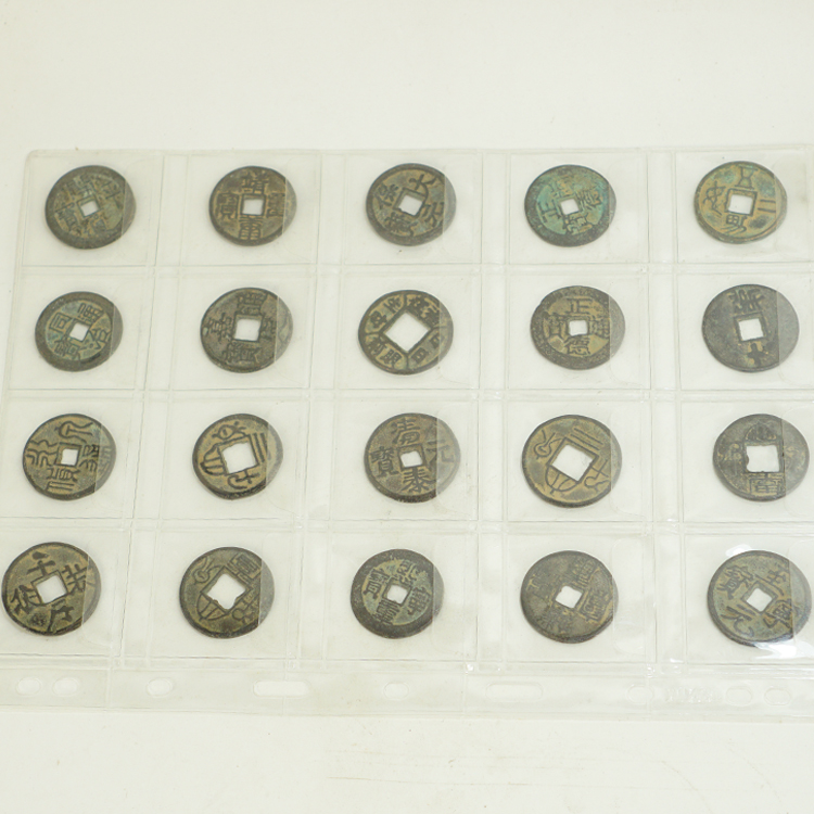 Antique copper coins Song, Yuan, Ming and Qing ancient coins 35mm big money 20 different varieties randomly issued native pit paste