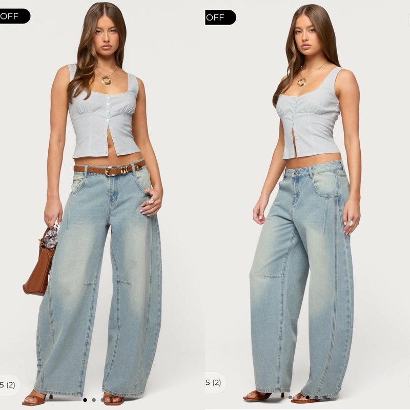 7.13 Edi@Original Foreign Trade Goods Light-Colored American-Style Low-Waist Jeans Loose Unisex Bm Style 7.13 Edi@Original Foreign Trade Goods Light-Colored American-Style Low-Waist Jeans Loose Unisex Bm Style