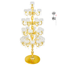 Miao Xiang Buddha with thirty-three products LED white crystal colorful light landing headlights Temple lights Buddha lights