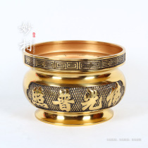 Miao Xiang Buddha Buddha Hall for the God of Wealth Guan Gong pure copper sandalwood Lixiang Buddha Guangzhao Puzhao to recruit money into the treasure incense burner