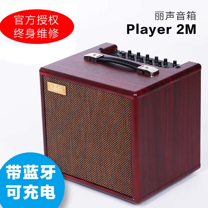 Lisheng LSMplayer2m Bluetooth Có thể sạc lại pin ngoài trời Âm thanh Âm thanh gốc Loa điện Guitar 69W - Loa loa loa karaoke bose