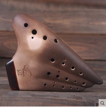 Fengya Ocarina Alto G-tone plain burning three-pipe performance type Alto double-pipe ocarina Twelve-hole ocarina