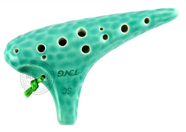 Taiwan TNG ocarina 12-hole high-pitched C tune sea wave playing type 12-hole SC ocarina