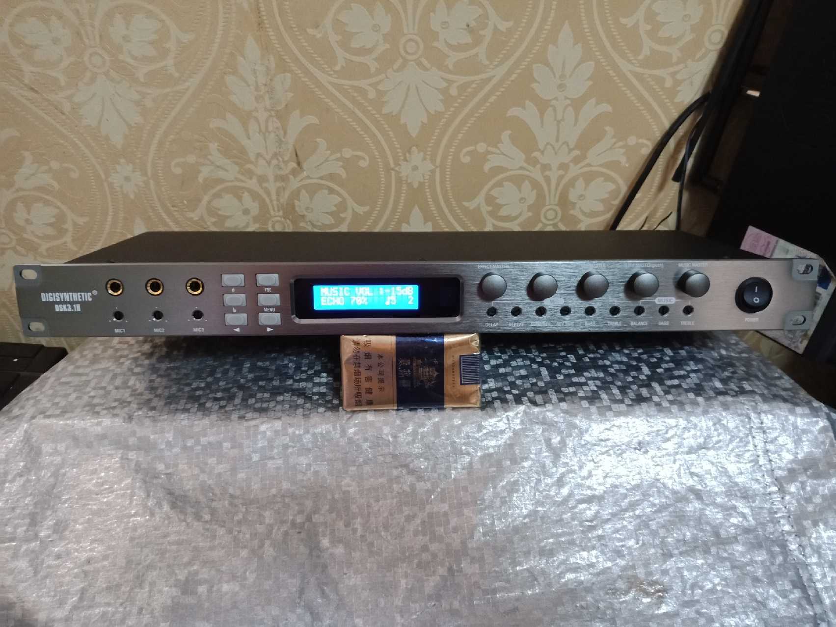 Dingli 3 1H Classic KTV Karaoke Digital Pre-stage Reverb Effect Processor, Excellent Sound and Anti-Whistling