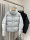 2025 New High-End Women's Short down Jacket with Stand Collar, Loose Fit, Thickened with 90% White Duck Down, Puffer Jacket for Petite Figures