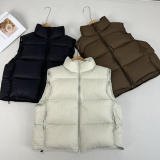 2025 New Style Stand Collar down Vest for Women, Short Thickened 95% White Duck down Puffy Jacket, Sleeveless Vest