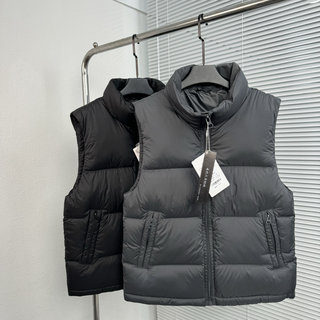 Men's Stand-Up Collar down Vest Short Style 2025 Autumn and Winter New Loose Warm 90% down Thickened down Vest Trendy