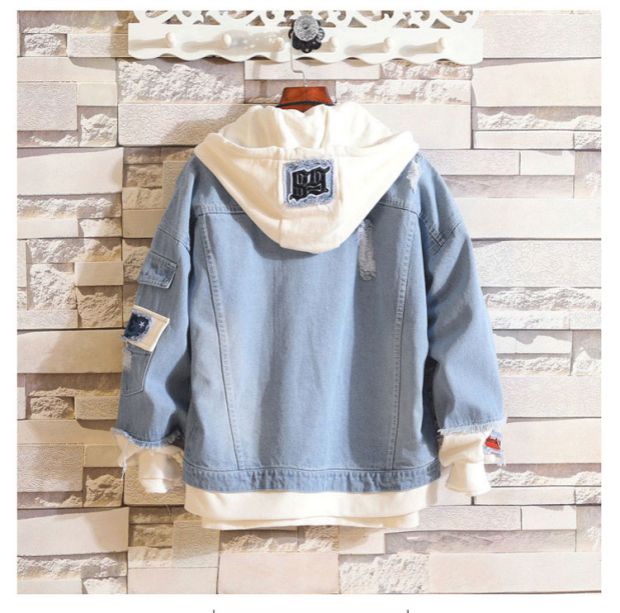 Sword Art Online Áo sơ mi denim Fake Two Coats Tongren Surrounding Anime Quần áo Sinh viên Hàn Quốc Casual Tops mùa xuân - Carton / Hoạt hình liên quan những hình sticker cute