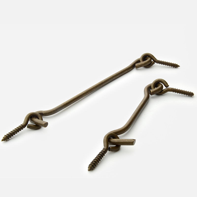 Window old-fashioned pure copper wind hook windproof hook window hook Chinese solid wood window support brass retro buckles