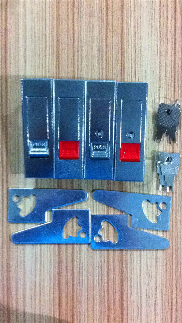 Popular Distribution Cabinet turns tongue lock MS 603 zinc alloy cabinet door lock Universal button jump fire anti - box flat lock