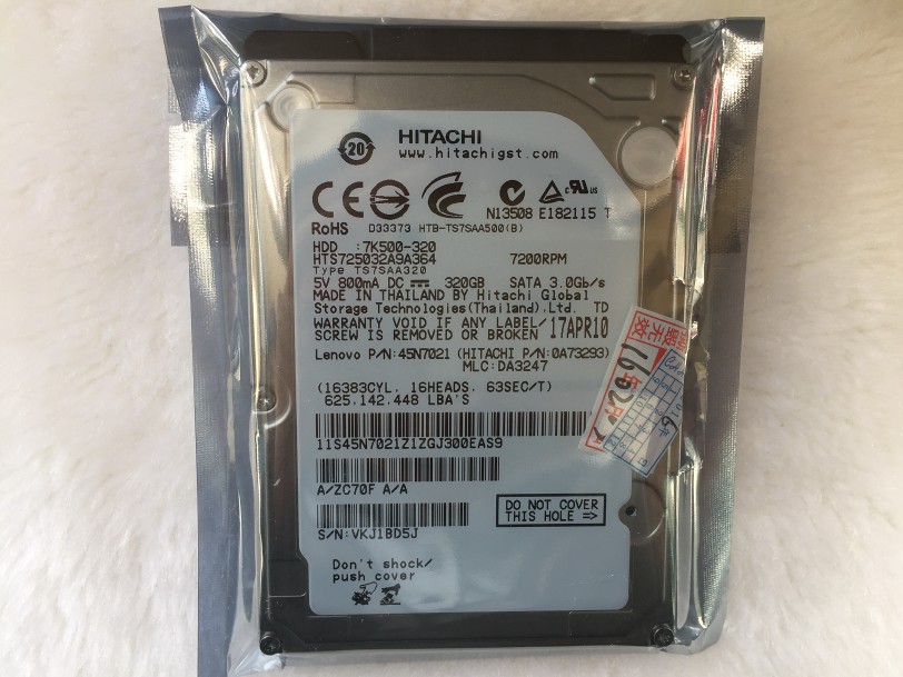 Discharge as commercial brand new original installation Hitachi 7200 turns 320G laptop hard disk 2 5 inch SATA serial port-Taobao