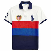 2021 summer New USA mens lapel sports polo shirt T-shirt American tide casual stitching color short sleeve body shirt