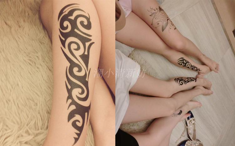 Body Painted Tattoo Template Phiên Bản Sticker Hollow Thêu Chuyển Bản Thảo Henna Dán Bút Cánh Tay Hình Đầy Đủ hình xăm dán như thật