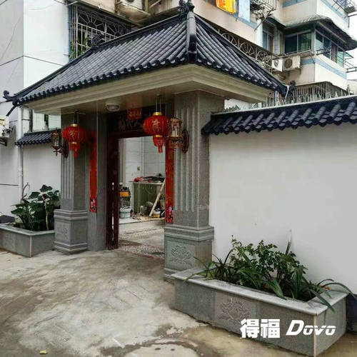 Антикварная интегрированная на крыше плитка китайские ветровые ворота