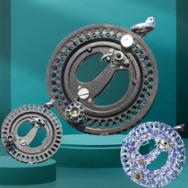 New Wanhe brand kite wheel full alloy stainless steel disc brake handbrake large universal high-end carbon fiber ABS colorful