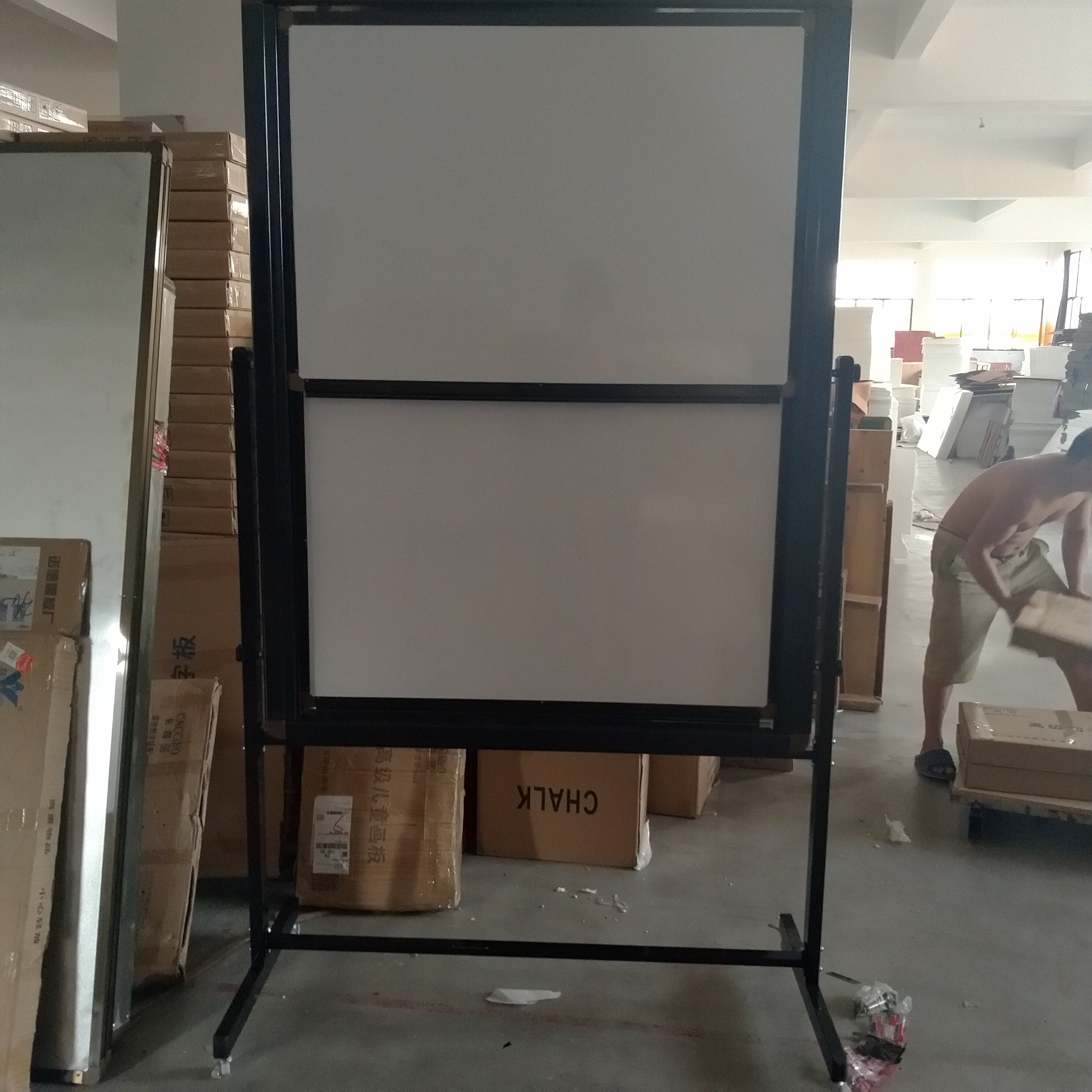 Resin Teaching Blackboard Magnetic Bracket Lifting Blackboard White Board Green Board Up And Down Moving Vertical Push-pull Blackboard Customised