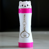 Small flashlight durable bright light Mini children learn baby cute LED button portable cartoon super bright home light