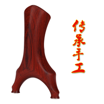 Leaflet red sandalwood solid wood flat leather anti-curved Tiangang flying tiger fork copper support head springwork outdoor precision competitive slingshot