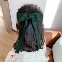 zuosisi Zuos quality childrens headwear girl Net red with long ribbon bow hairclip hairpin hair card