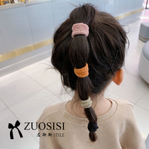 Basic children Hairband girls color tie hair band kindergartens parent-child simple headrope quality hair accessories