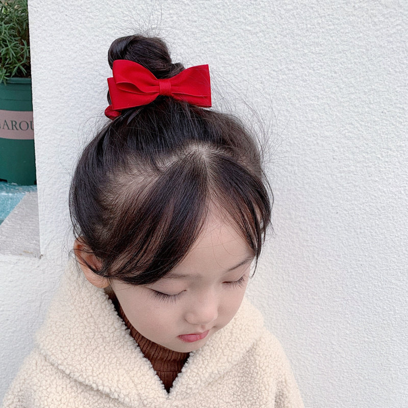Chinese New Year Red Butterfly knot children's hair Circle Girls Korea Chaotong Pitrib Baby New Year's Happy New Year's Eve Decorations