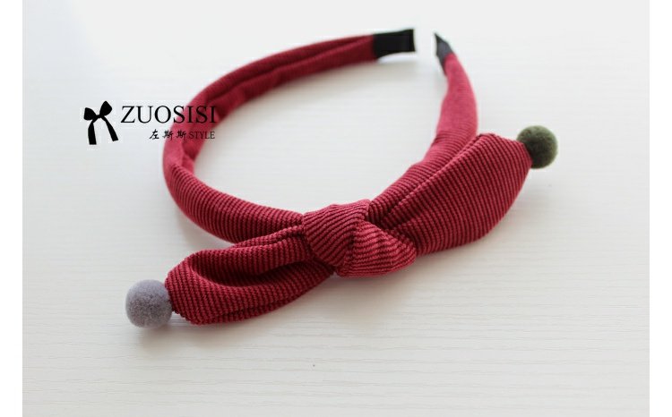 Hàn Quốc trẻ em phụ kiện tóc cô gái tóc bóng headband bé nhung kẻ tóc đỏ headband dây buộc tóc hàn quốc