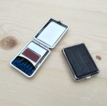 52bushcraft outdoor survival double gun retro vintage chrome wrapped leather metal matchbox cigarette ignition firewood