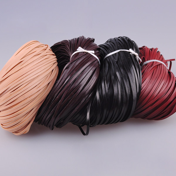 Cow Leather Rope Flat Leather Strip Rope Width 3mm Thickness 1mm Bull Leather Line