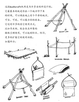 52bushcraft outdoor washed canvas multi-function bottom cloth cushion Work cloth collection bag Hammock chair