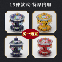 Jingtai blue copper hot pot thickened pure copper alcohol copper pot single alcohol stove small hot pot one person one pot copper household