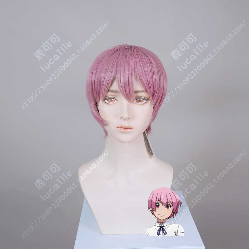 炎炎消防隊第五柱因果春日谷萬用cos假髮女短髮粉日常cosplay現貨
