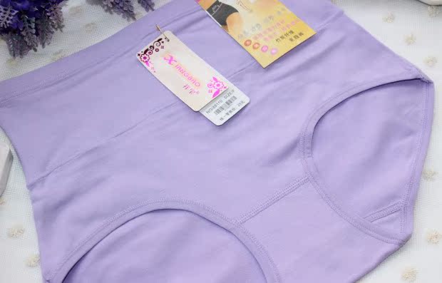 Quần cotton bụng màu rắn phần mỏng quần short cotton nữ tam giác tóm tắt eo cao bụng hông đồ lót phụ nữ mùa đông quần lót nữ cho người cao tuổi