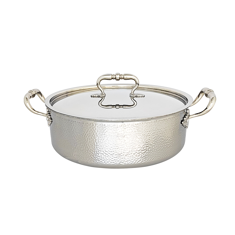 Yuanyang pot hot pot household Chinese golden small pot high-end induction cooker pot 304 edible grade stainless steel pot soup pot