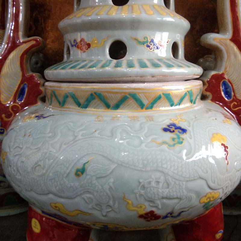 Archaize Ming xuande blue censer aromatherapy high classical jingdezhen porcelain mosquito incense buner porcelain incense buner